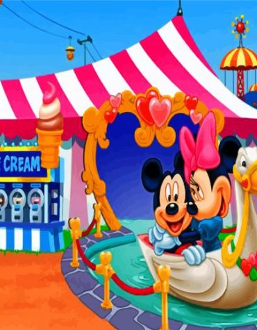 Mickey and Minnie Animation Paint By Numbers