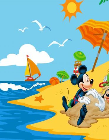 Mickey Sea Adventures Paint By Numbers