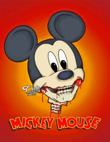 Mickey Mouse Horror Twist Paint By Numbers