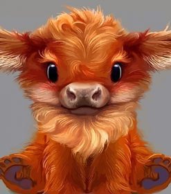 Mignon Calf Art Paint By Numbers