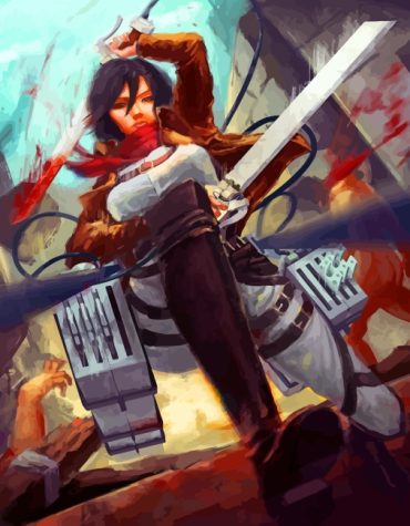 Mikasa Ackerman Anime Paint By Numbers