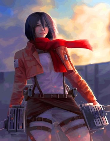 Mikasa Ackerman Anime Art Paint By Numbers