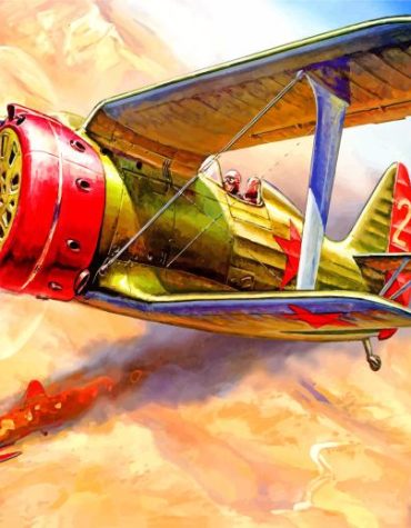 Military Airplane Adventure Paint By Numbers