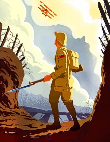 Military Soldier Battle Scene Paint By Numbers