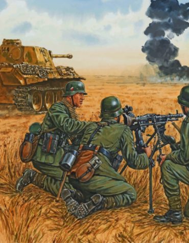 Soldier Battle Scene Paint By Numbers