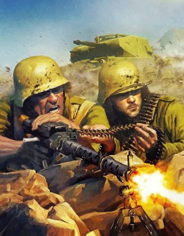 War Zone Soldiers Paint By Numbers