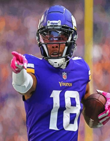 Justin Jefferson Minnesota Vikings Paint By Numbers