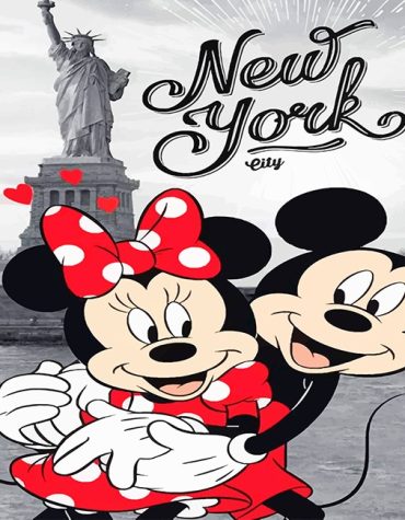 Mickey and Minnie in NYC Paint By Numbers