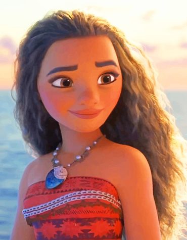 Moana Curly Hair Paint By Numbers