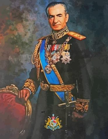 Vintage Mohammad Reza Pahlavi Paint By Numbers
