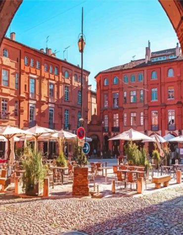 Montauban National Square France Paint By Numbers