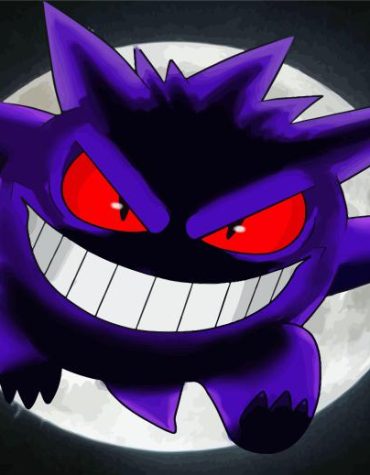 Ectoplasma Moon Pokemon Paint By Numbers