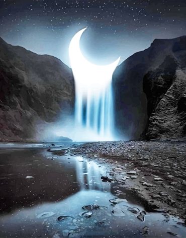 Moonlit Landscape Paint By Numbers