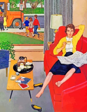 Morning Coffee Relaxation Paint By Numbers