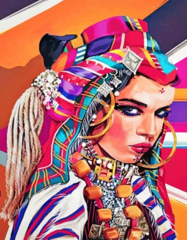 Moroccan Berber Beauty Paint By Numbers