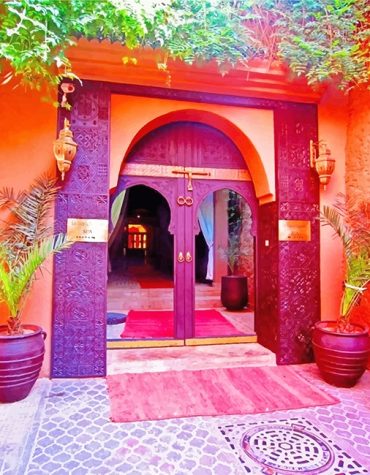 Moroccan Riad Escape Paint By Numbers