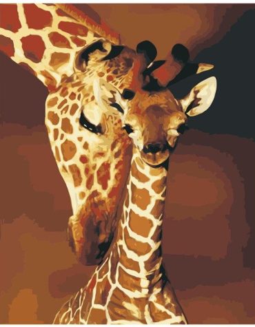 Majestic Giraffe Family Paint By Numbers