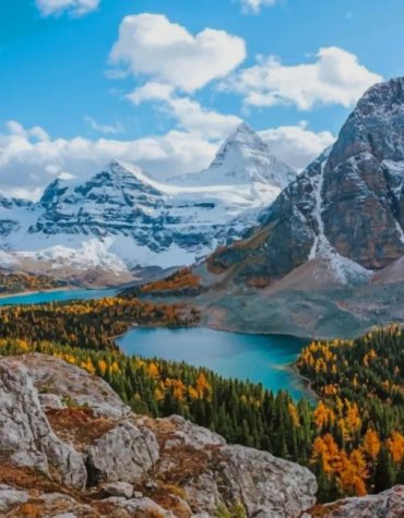 Winter Wonderland Mount Assiniboine Paint By Numbers