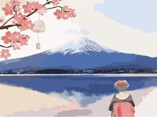 Mount Fuji Japan Scenery Paint By Numbers