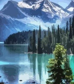 Mount Moran Scenic Landscape Paint By Numbers
