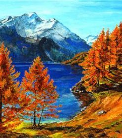 Mountain Fall Nature Paint By Numbers