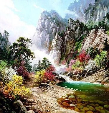 Mountain Nature Landscape Paint By Numbers