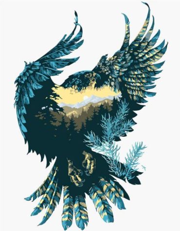 Majestic Eagle Portrait Paint By Numbers