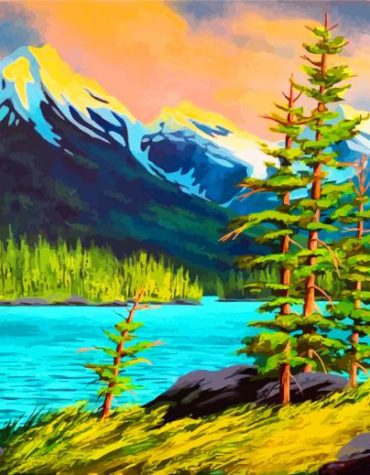 Majestic Mountain Landscapes Paint By Numbers