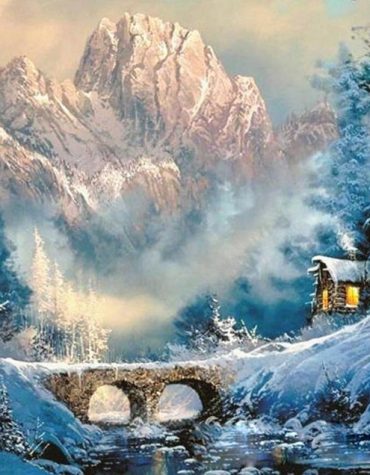 Winter Mountain Landscapes Paint By Numbers