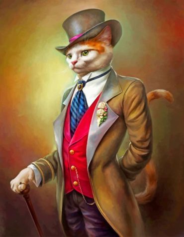 Mr Cat Colorful Paint By Numbers