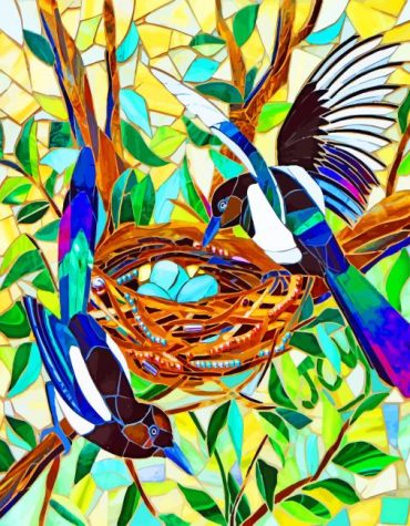 Magpie Bird Animals Paint By Numbers