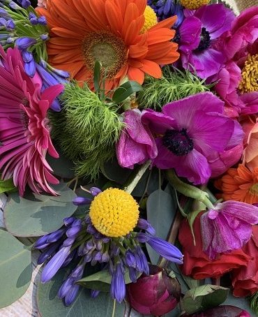 Multicolor Floral Arrangement Paint By Numbers