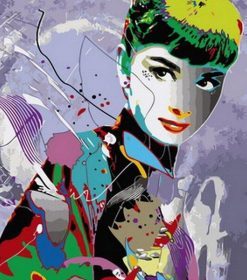 Colorful Audrey Hepburn Paint By Numbers