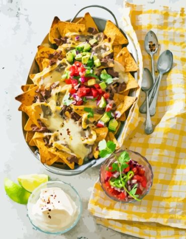 Nachos Mexican Delicacy Paint By Numbers