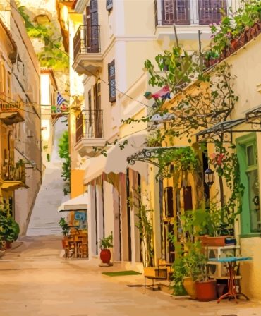 Nafplio Greece City Streets Paint By Numbers