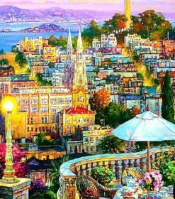 Stunning Naples View Paint By Numbers