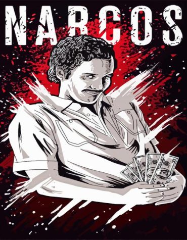 Narcos Pablo Escobar Splattered Paint By Numbers