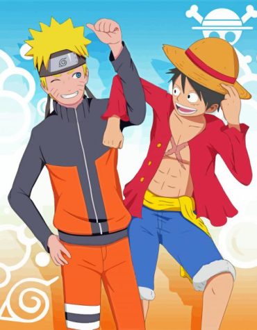 Anime Friends Luffy Naruto Paint By Numbers
