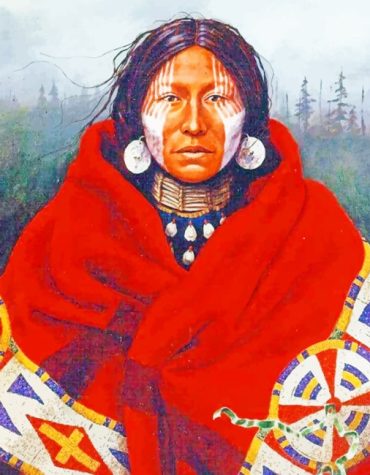 Native Old Woman Paint By Numbers
