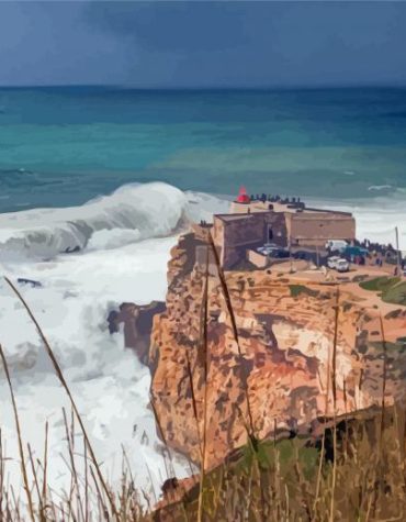 Nazare Waves of Portugal Paint By Numbers