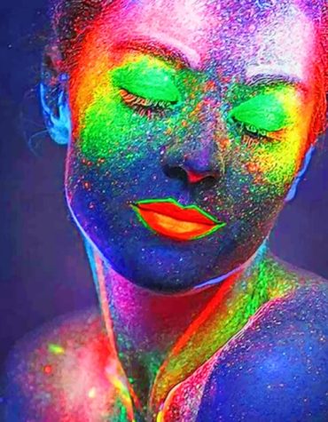 Neon Colors Body Paint By Numbers