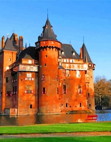 Castle De Haar Utrecht Paint By Numbers