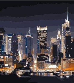 Manhattan New York Cityscape Paint By Numbers