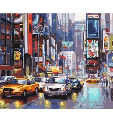 New York Rainy Streets Paint By Numbers