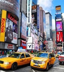 NYC Taxi Urban Scene Paint By Numbers