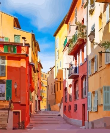 Nice Alleys France Paint By Numbers