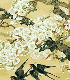 Night Abstract Birds Paint By Numbers