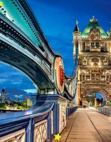 Nightscape of Iconic London Bridge Paint By Numbers