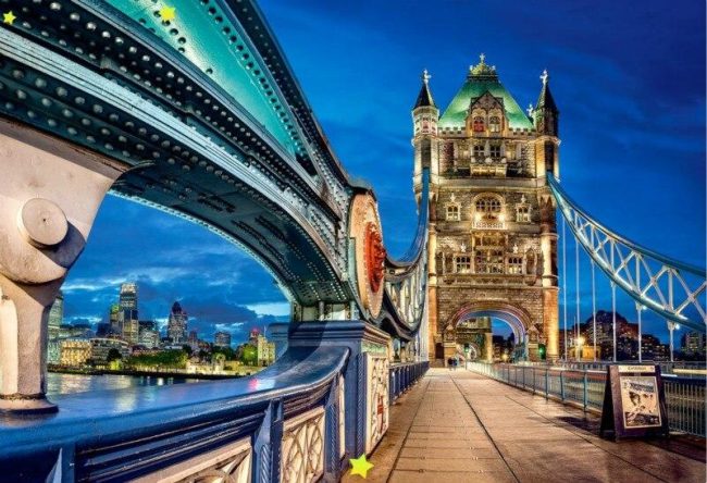 Nightscape of Iconic London Bridge Paint By Numbers