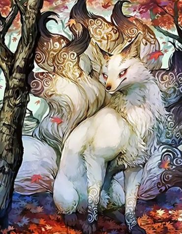 Mystical Kitsune Fox Paint By Numbers